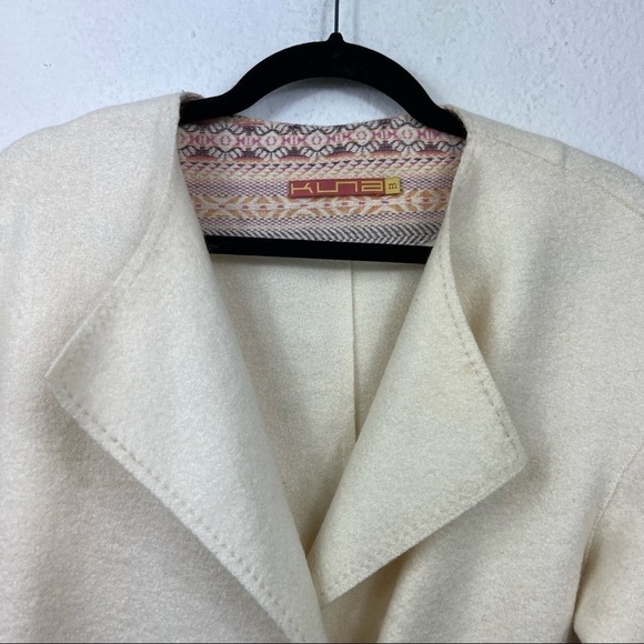 ❤️ Kuna One Button Alpaca Wool Wrap Coat - Picture 4 of 11